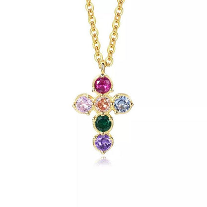 Grandinėle su pakabuku RAINBOW CROSS