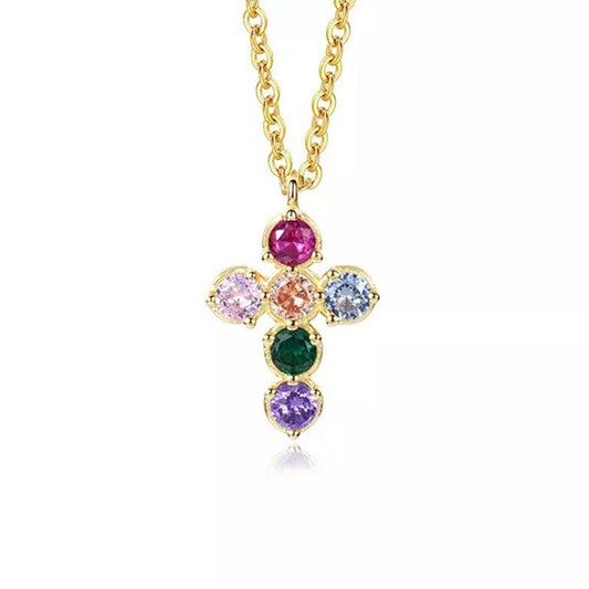 Grandinėle su pakabuku RAINBOW CROSS