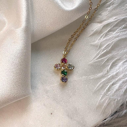 Grandinėle su pakabuku RAINBOW CROSS