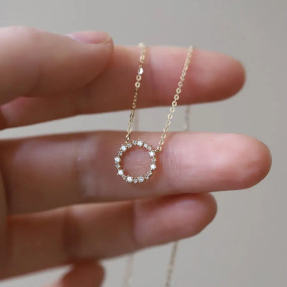 Grandinėlė su pakabuku DIAMOND CIRCLE