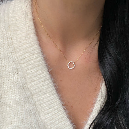 Grandinėlė su pakabuku DIAMOND CIRCLE